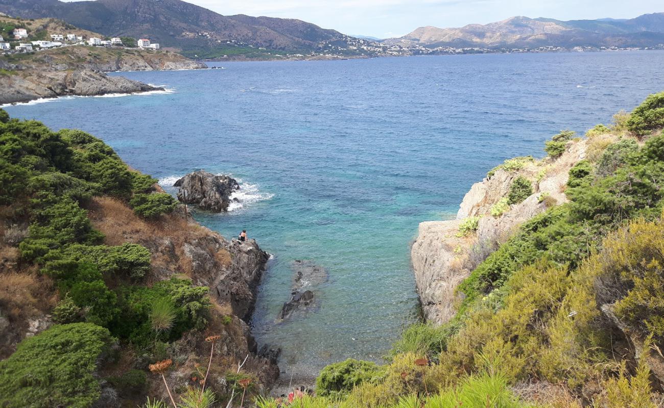 Foto af Cala Cativa med grå fin sten overflade