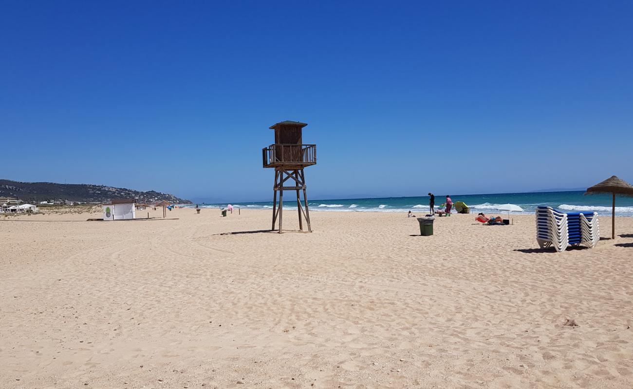 Foto af Playa de Zahara med lys fint sand overflade