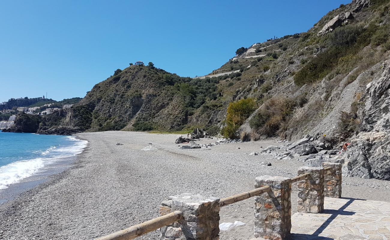 Foto af Playa el Muerto med grå fin sten overflade