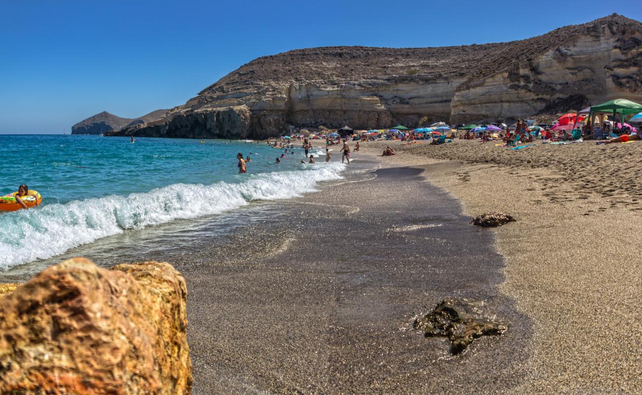 Foto af Playa el Corral med lys skaldesand overflade