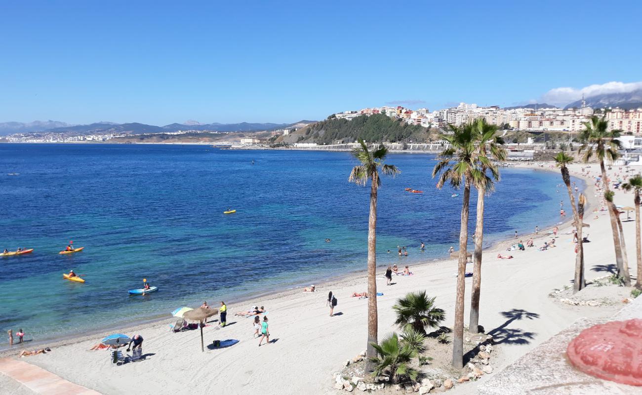 Foto af Playa de la Ribera med let sten overflade