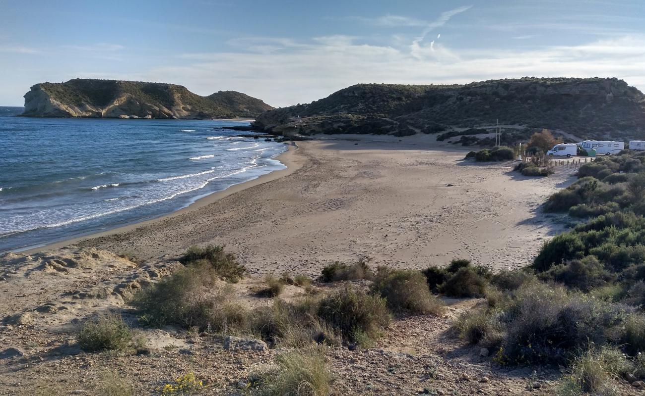 Foto af Playa de la Higuerica med lys sand overflade