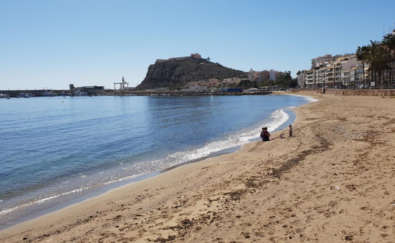 Foto af Playa de Levante med grå sand overflade