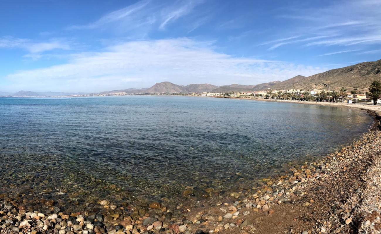 Foto af Playa de la Chapineta med grå fin sten overflade