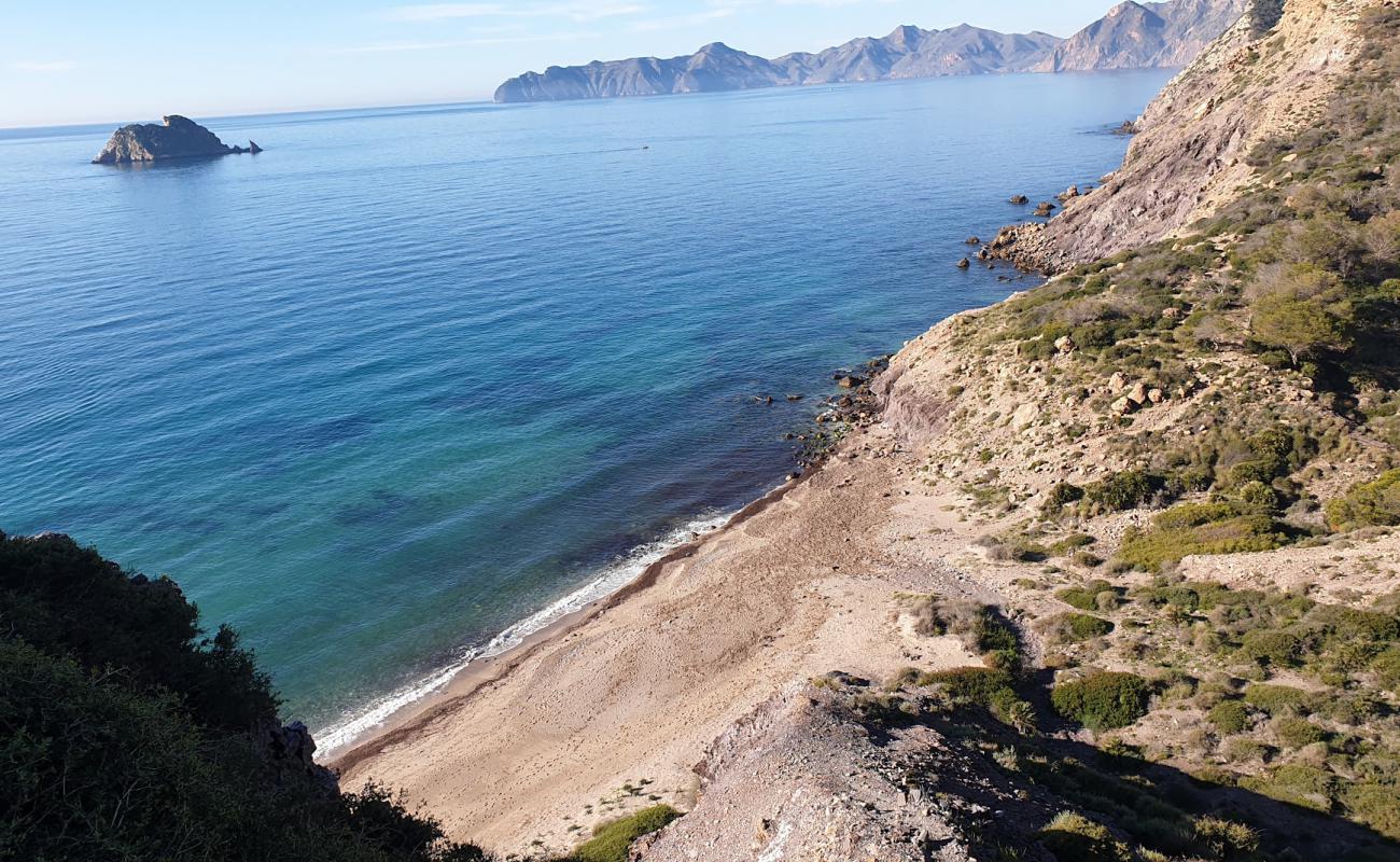 Foto af Playa de Fatares med gråt skallesand overflade