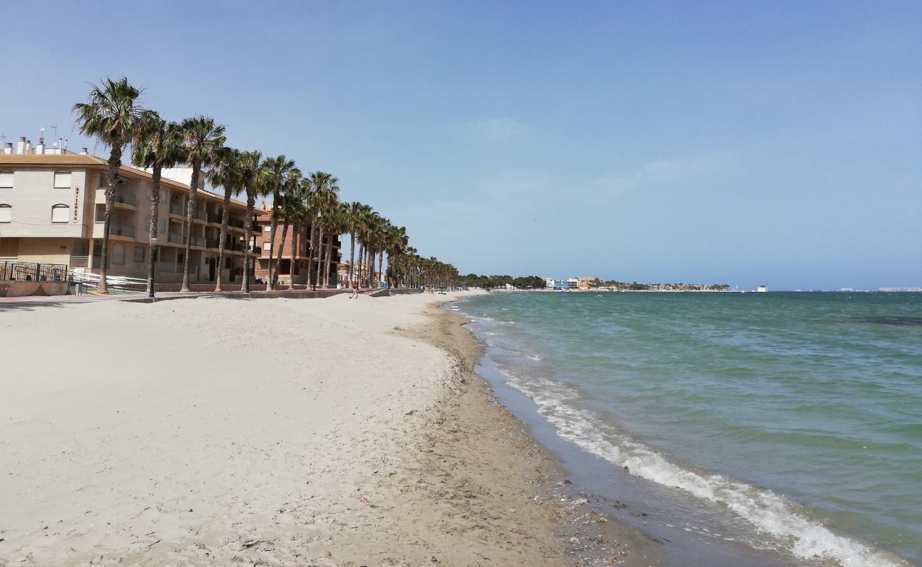 Foto af Playa de la Concha med grå sand overflade