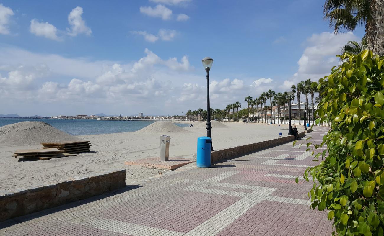 Foto af Playa de Los Narejos med grå sand overflade