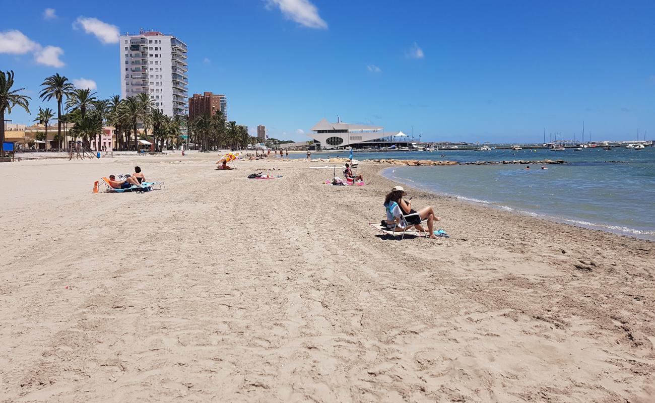 Foto af Playa de Santiago de La Ribera med grå sand overflade