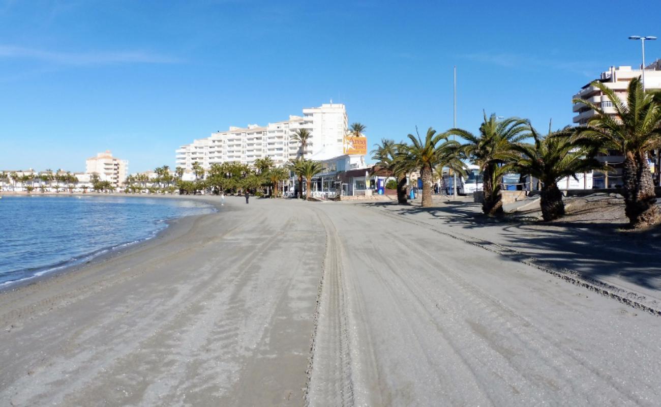 Foto af Playa del Pedruchillo med grå sand overflade