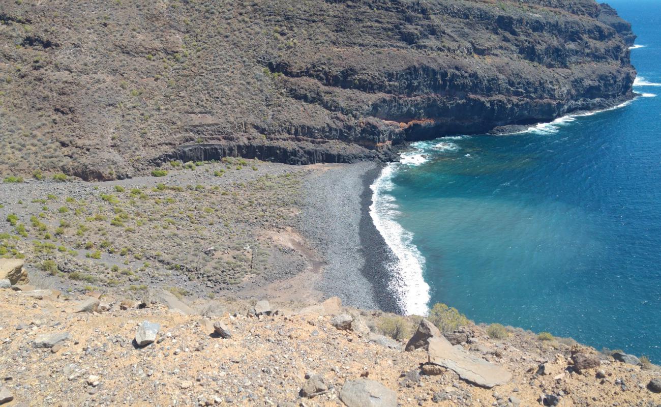 Foto af Playa de la Negra med grå sten overflade