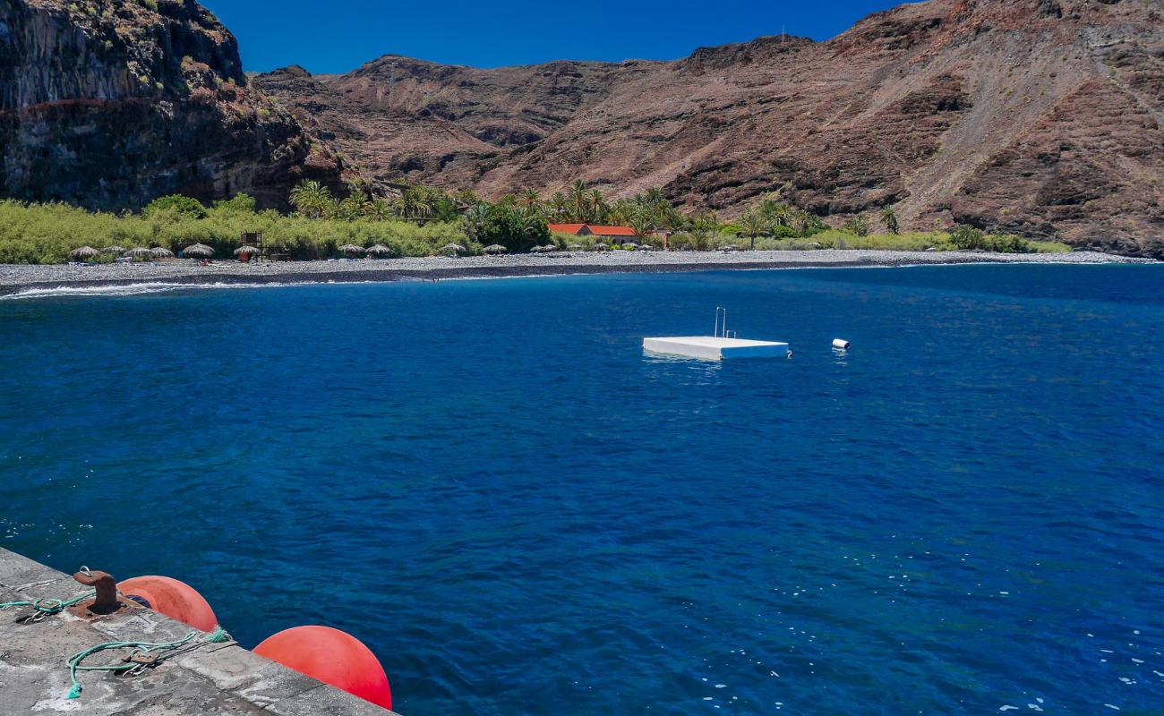 Foto af Playa de El Cabrito med gråt sand og småsten overflade