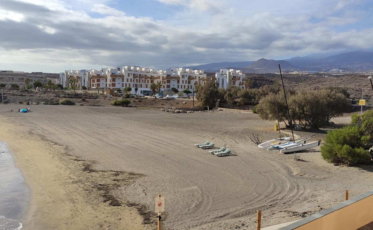 Foto af Playa La Jaquita med brunt sand overflade