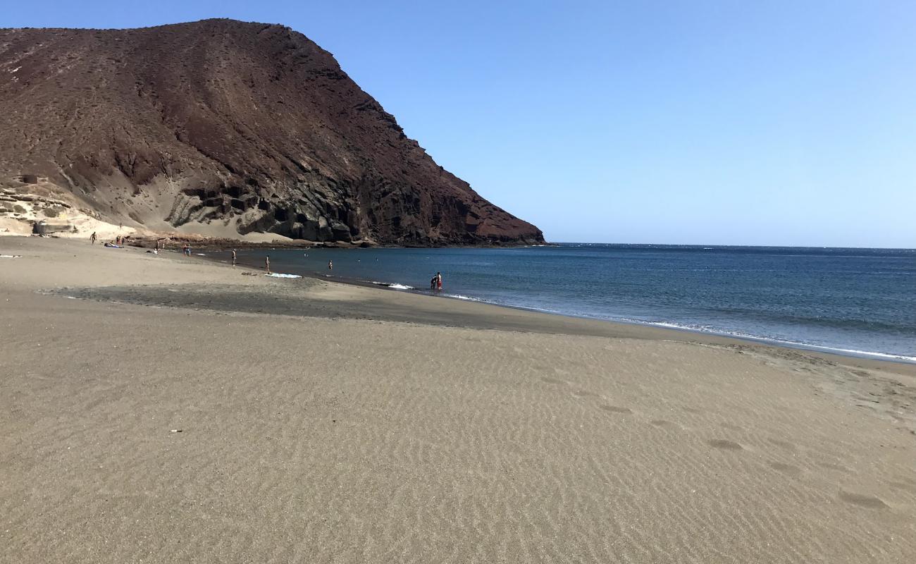 Foto af Playa de la Tejita med brunt sand overflade