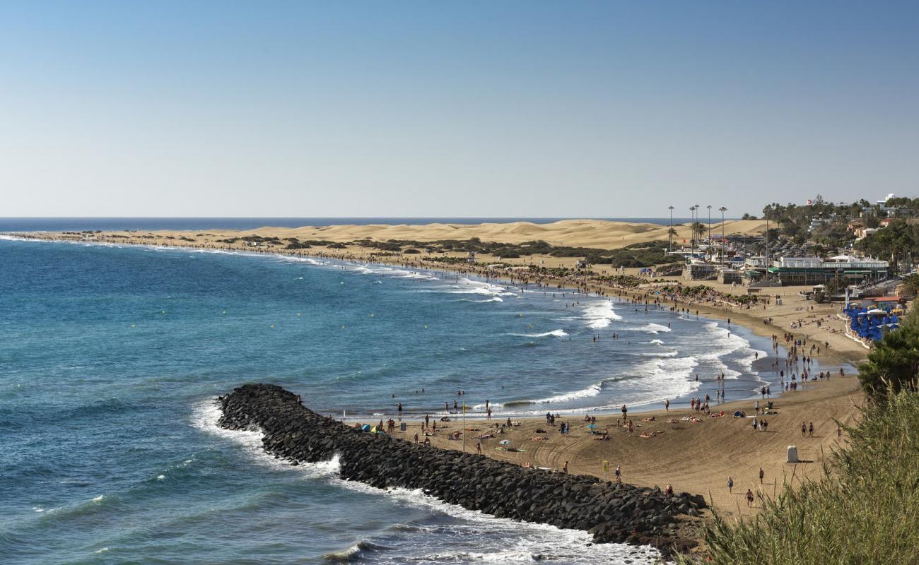 Foto af Maspalomas Strand med lys fint sand overflade