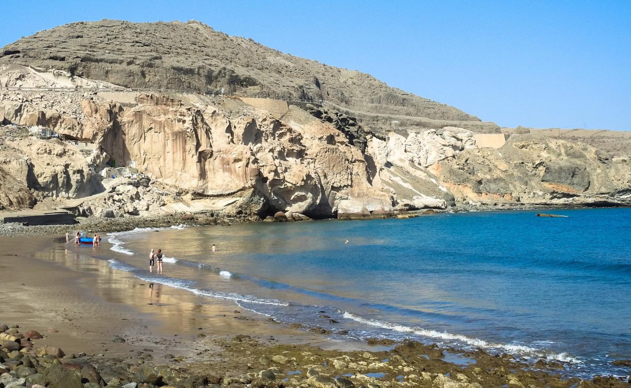 Foto af Playa Santa Agueda med lys sand overflade