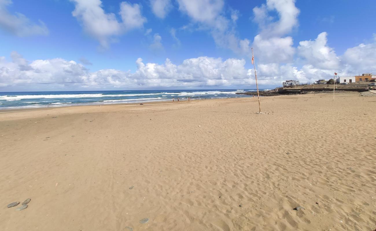 Foto af Playa del Agujero med lys sand overflade