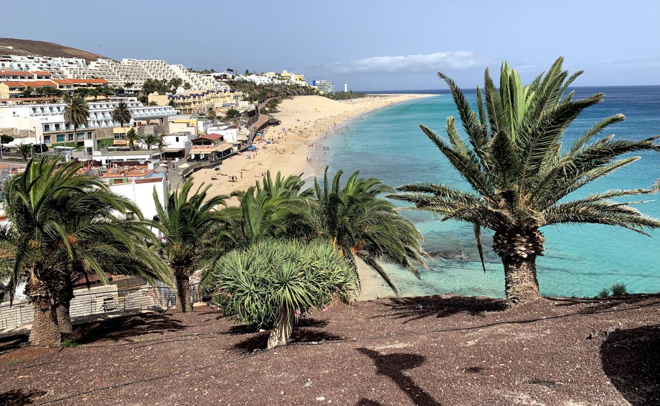 Foto af Playa del Matorral med lys fint sand overflade