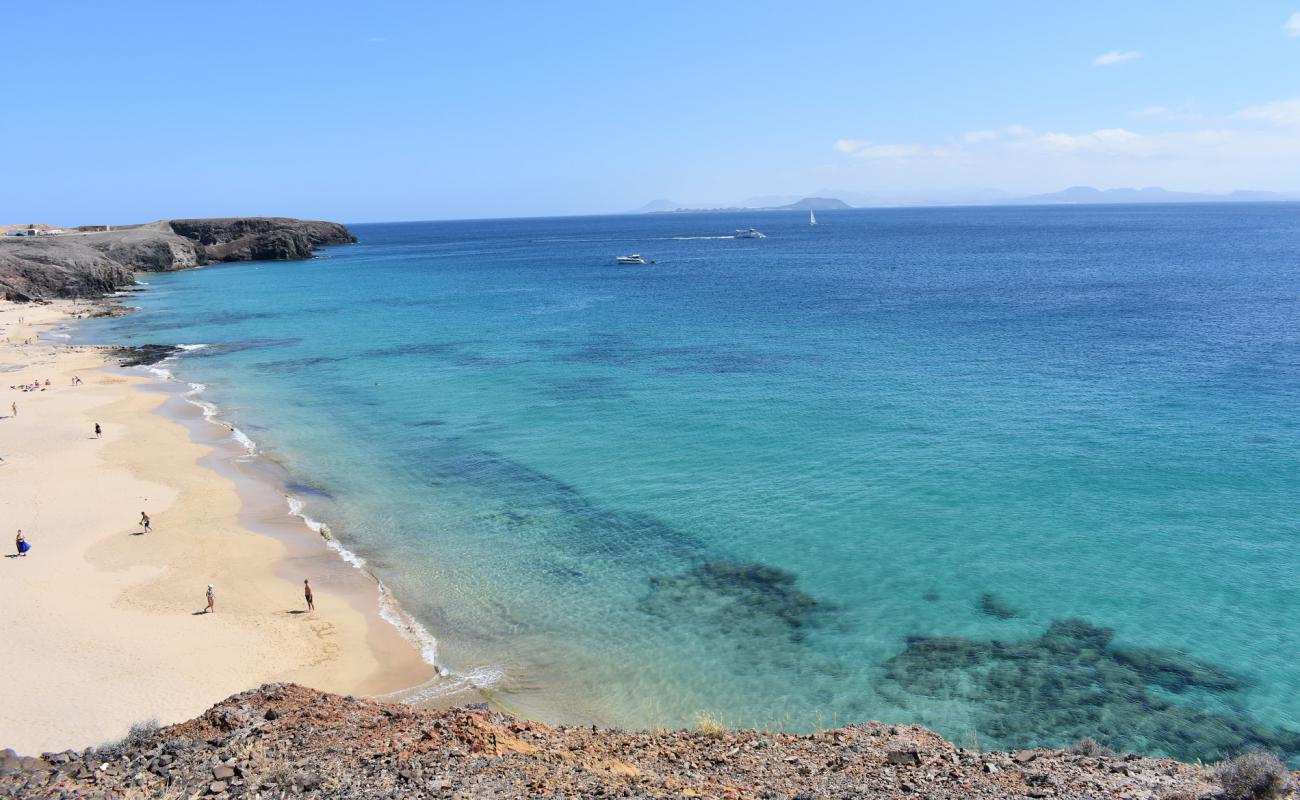 Foto af Playa del Pozo med lys fint sand overflade