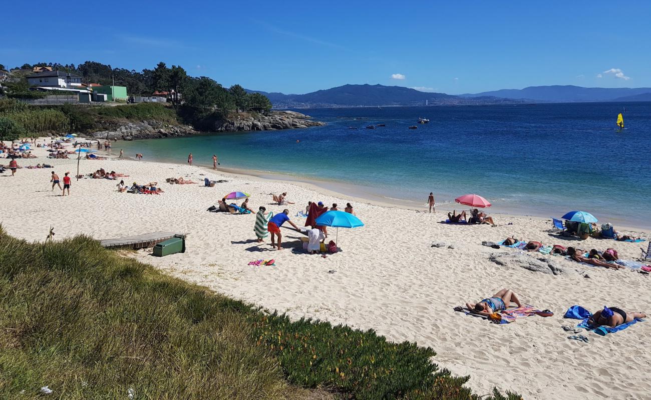 Foto af Praia de Limens med hvidt fint sand overflade