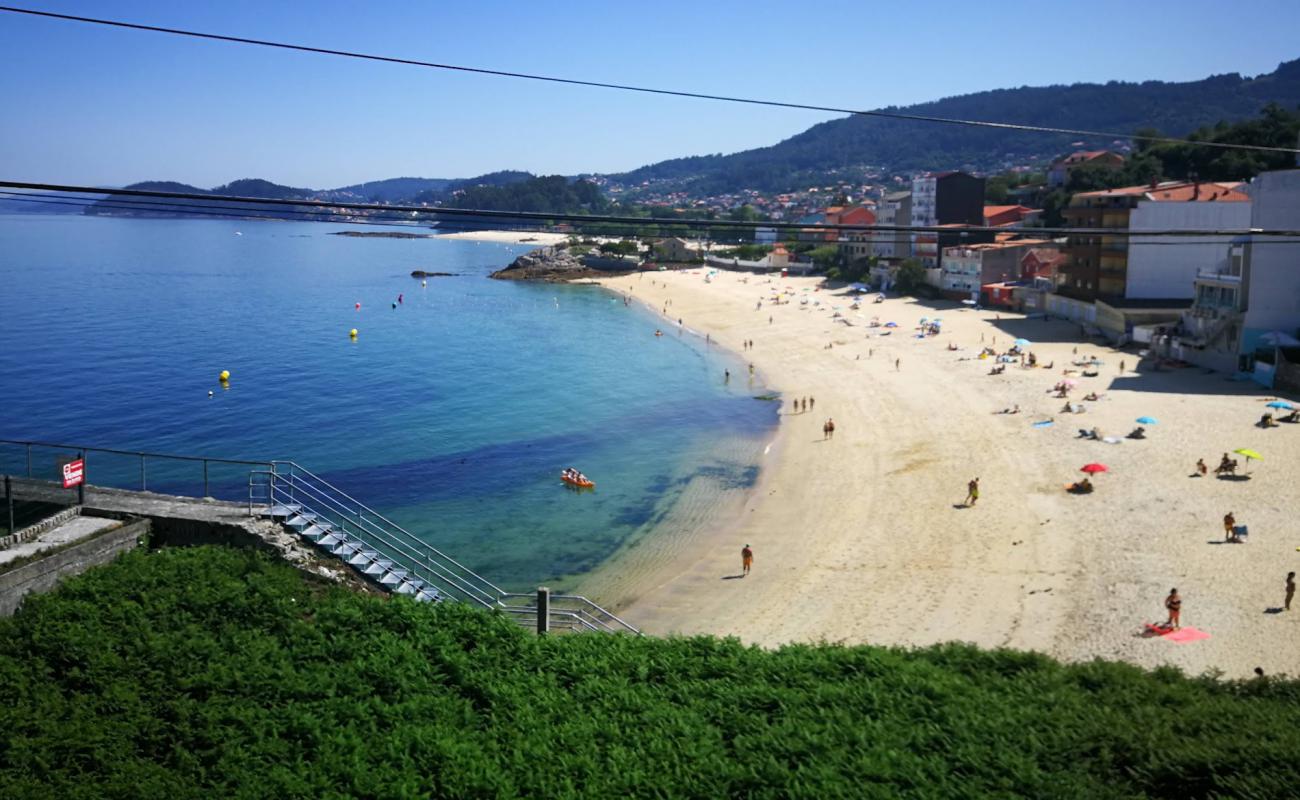 Foto af Praia de Agrelo med hvidt sand overflade