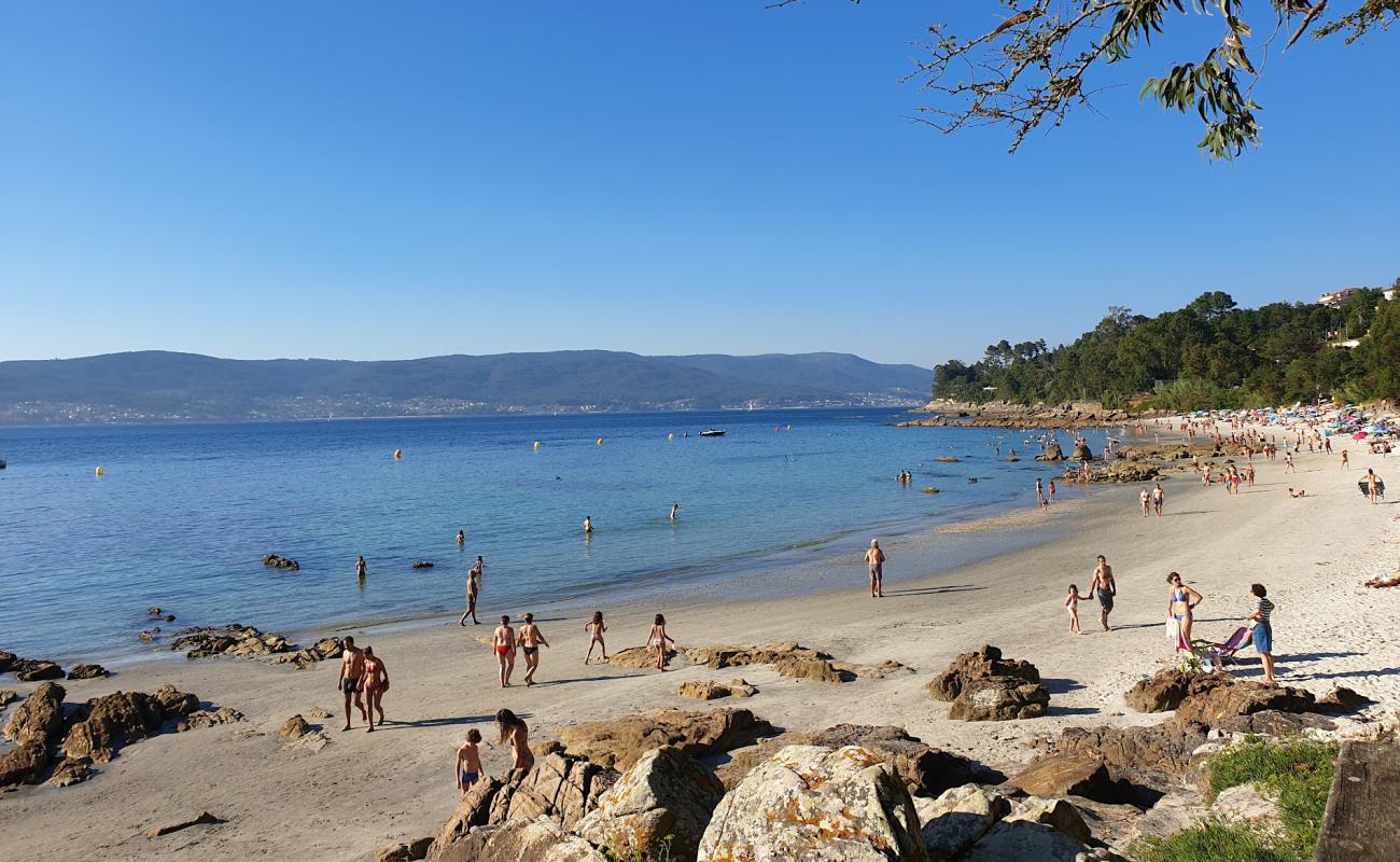 Foto af Praia de Aguete med hvidt fint sand overflade