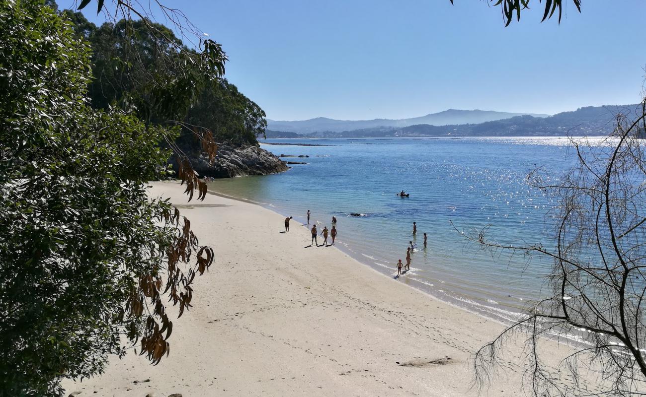 Foto af Praia Ouriceira med hvidt sand overflade