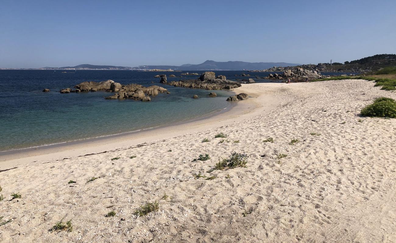 Foto af Aguieira beach med hvidt sand overflade