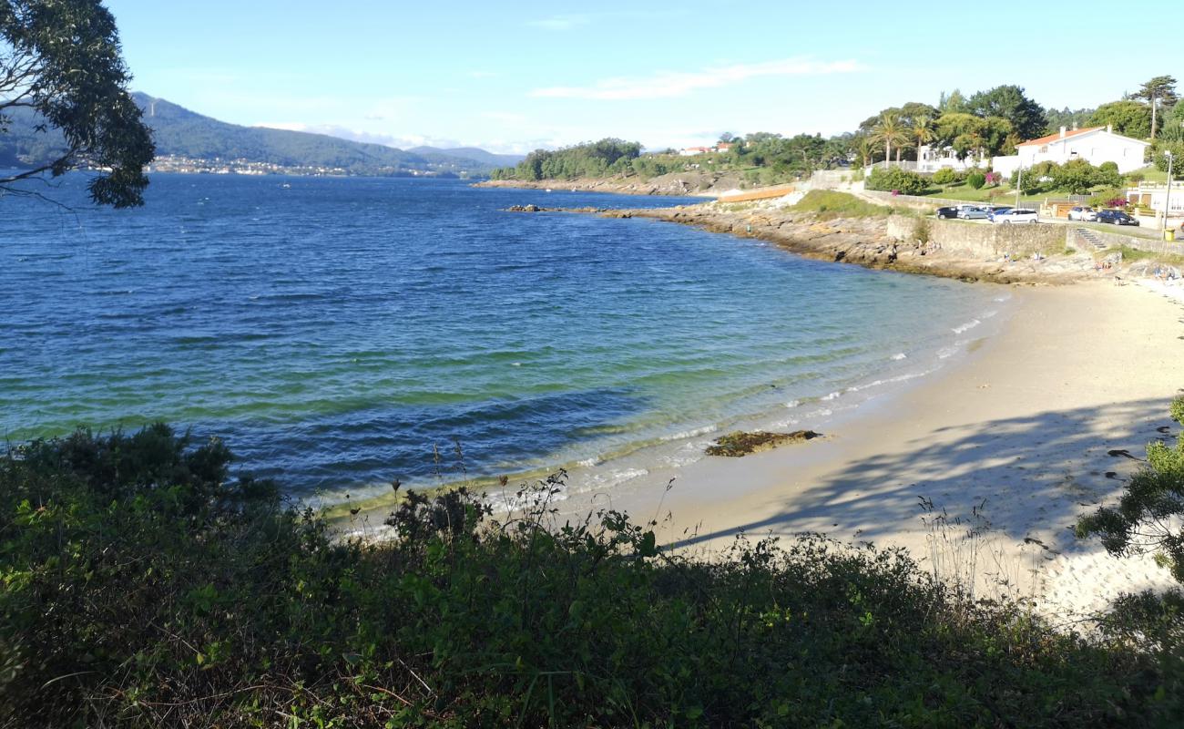 Foto af Gafa beach med hvidt fint sand overflade