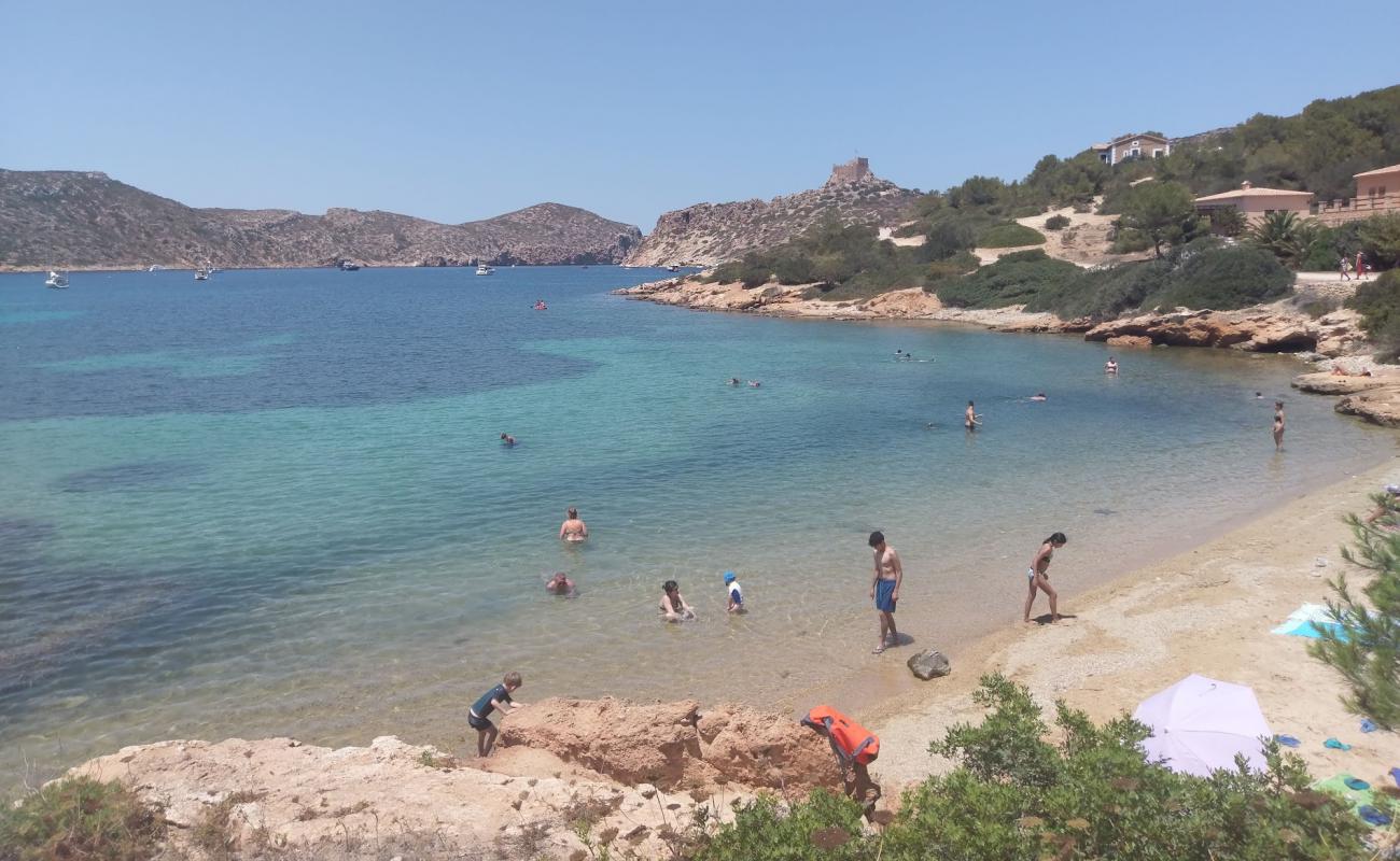 Foto af Playa Sa Plageta med lys sand overflade