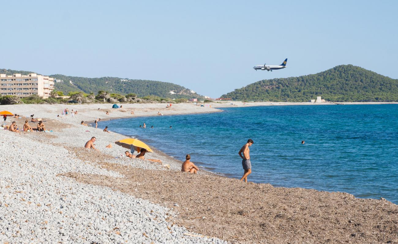 Foto af Platja des Codolar med let sten overflade