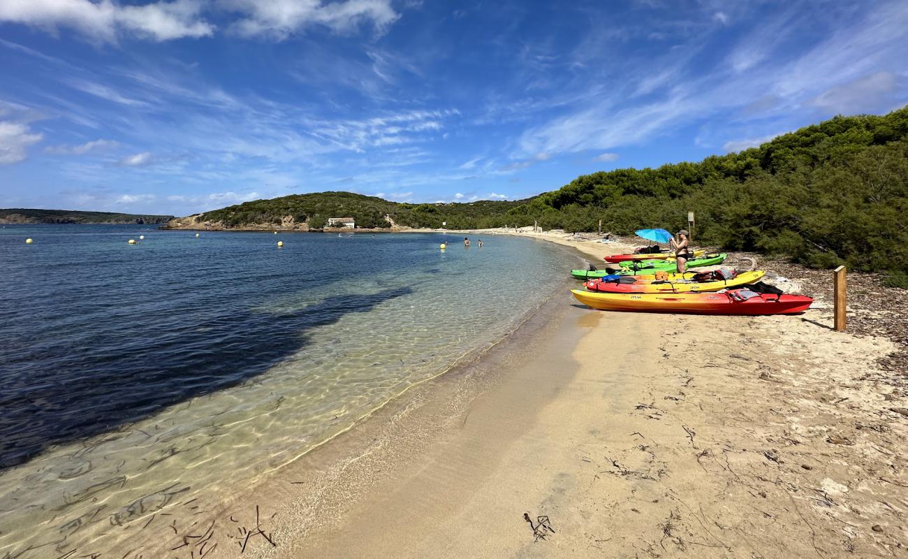 Foto af Playa de s'Illa o Tamarells med lys sand overflade