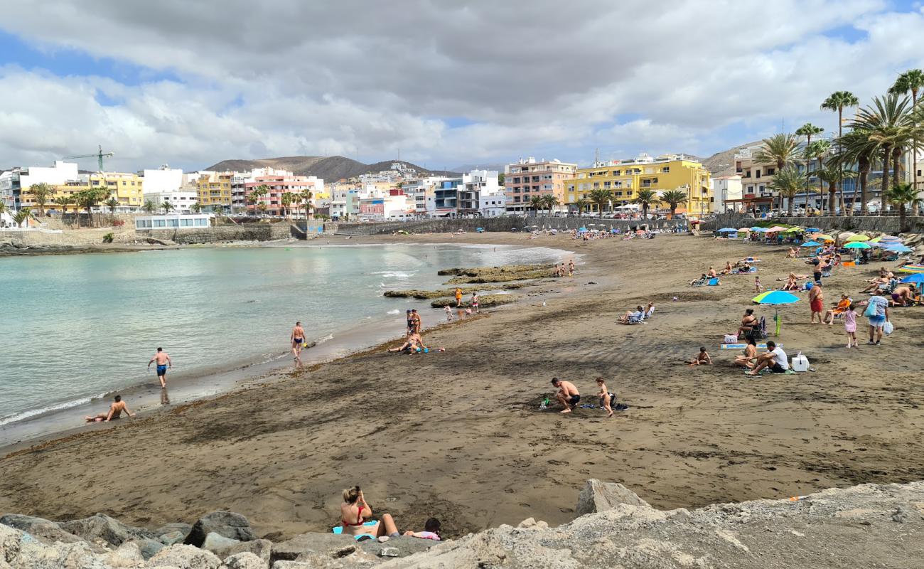 Foto af Playa de Arguineguin med grå sand overflade