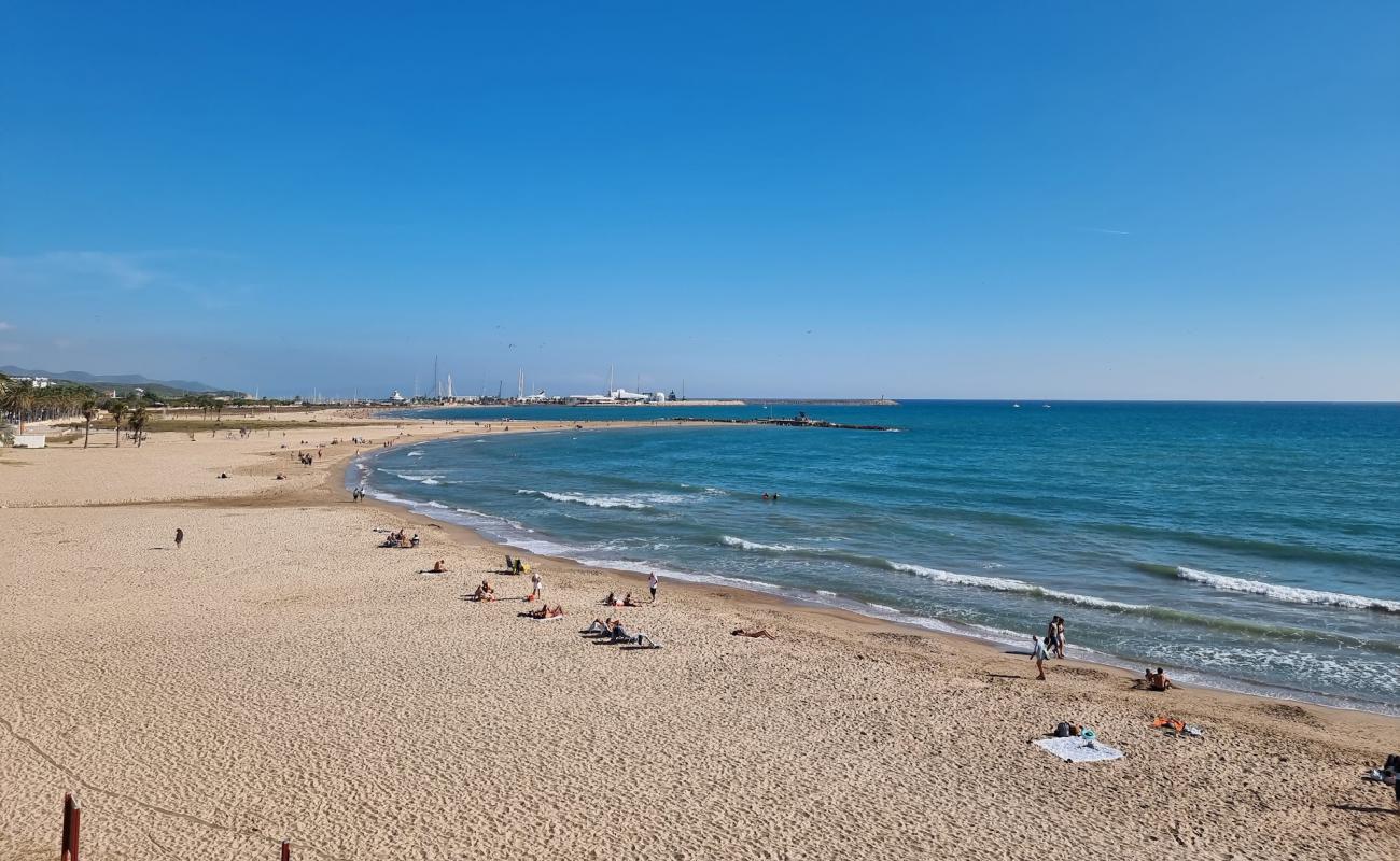 Foto af Platja de Ribes Roges med lys sand overflade