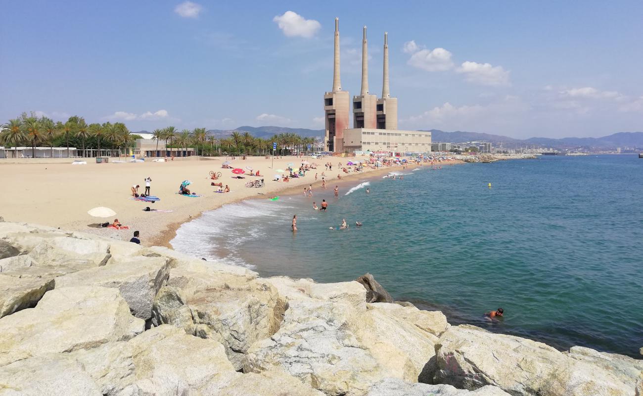 Foto af Platja del Litoral med lys sand overflade