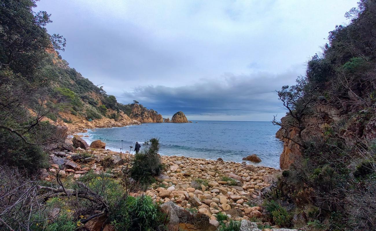 Foto af Cala d'Urgell Beach med sten overflade