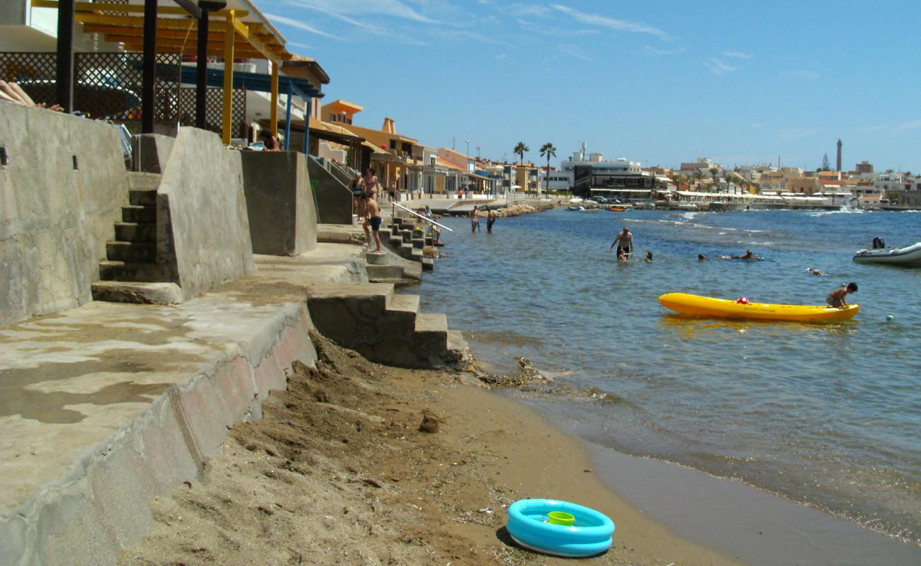 Foto af Playa la Barra med grå sand overflade