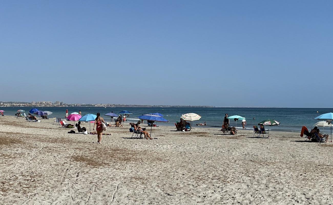 Foto af Playa de la Torre Derribada med grå sand overflade