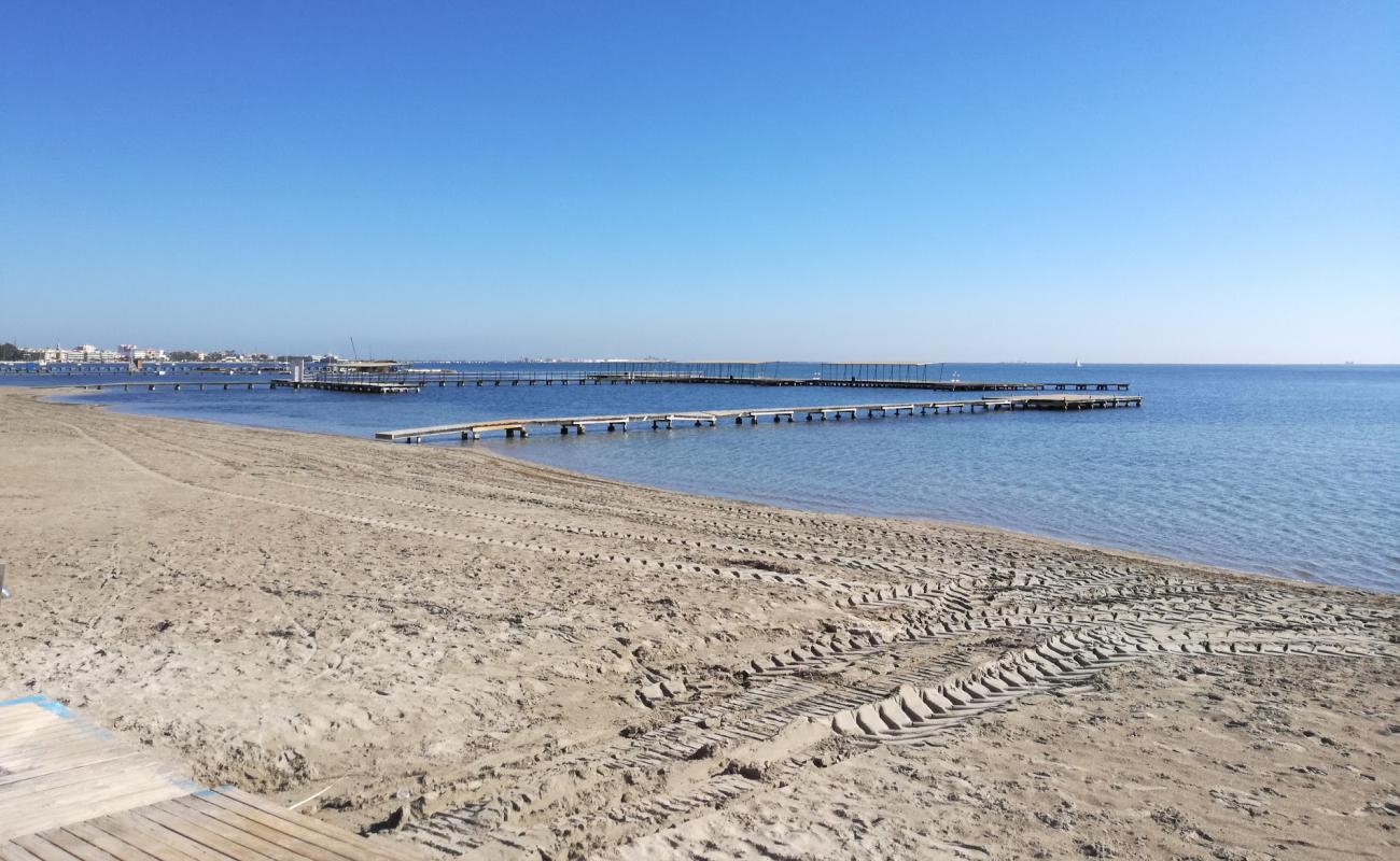 Foto af Playa del Pescador med grå sand overflade