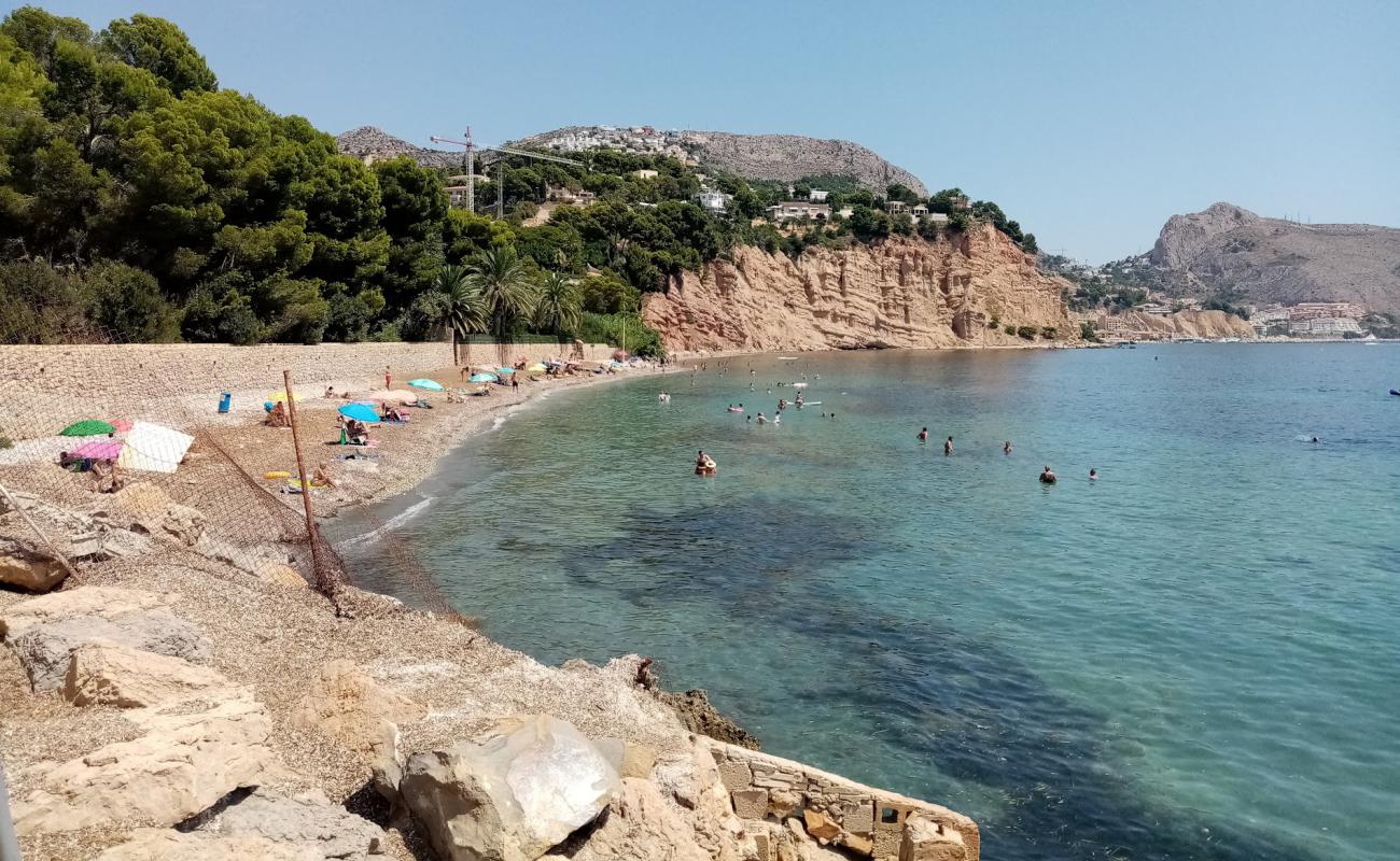 Foto af Platja de la Solsida med grå sten overflade