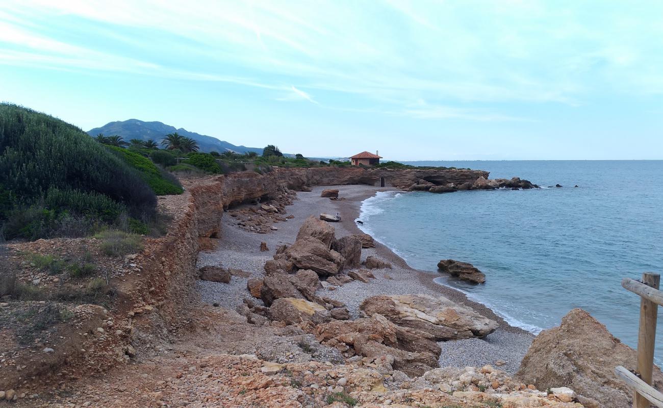 Foto af Cala de la Sunyera med let fin sten overflade