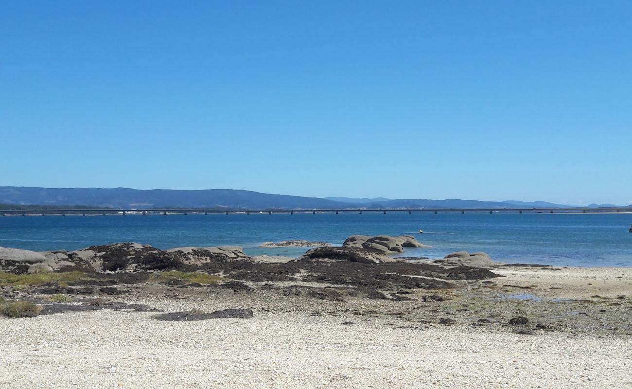 Foto af Praia Aguillon med let fin sten overflade