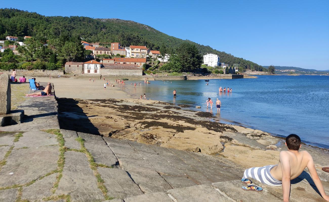 Foto af Praia de Anido med lys sand overflade