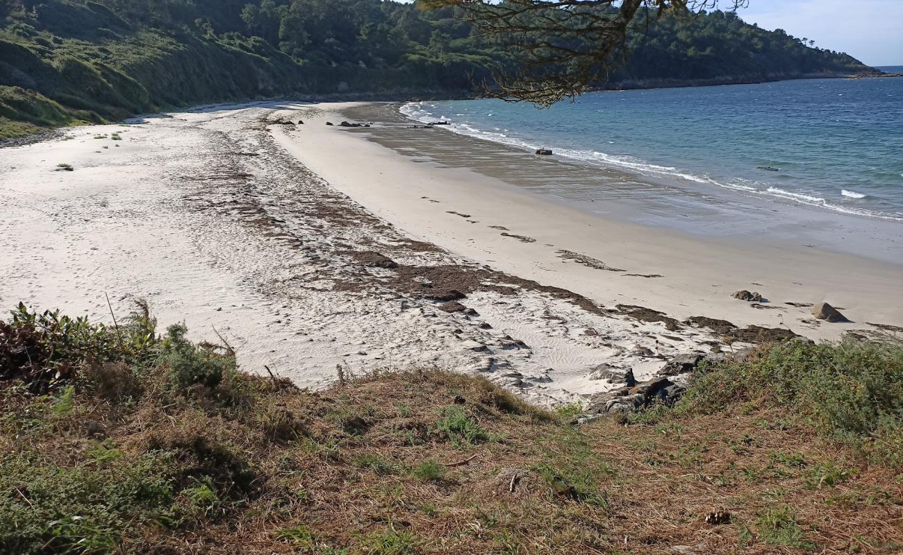 Foto af Praia de Borreiros med lys sand overflade