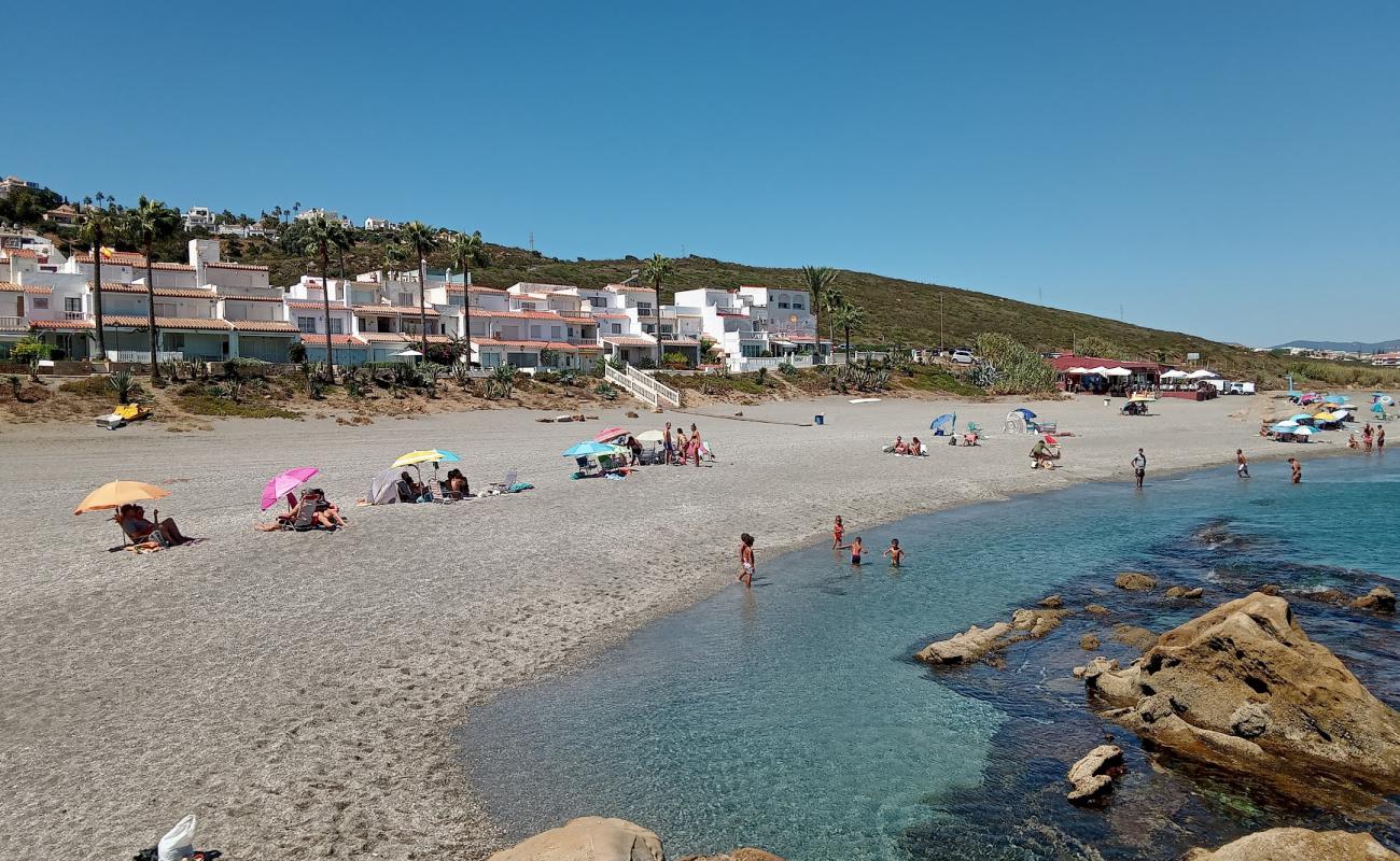 Foto af Playa de Tubalita med grå fin sten overflade