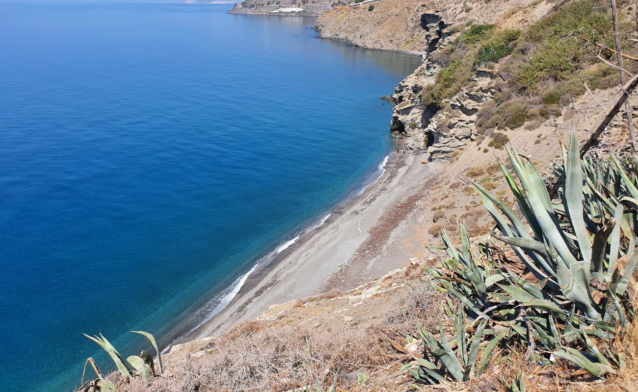 Foto af Playa El Ruso med grå fin sten overflade