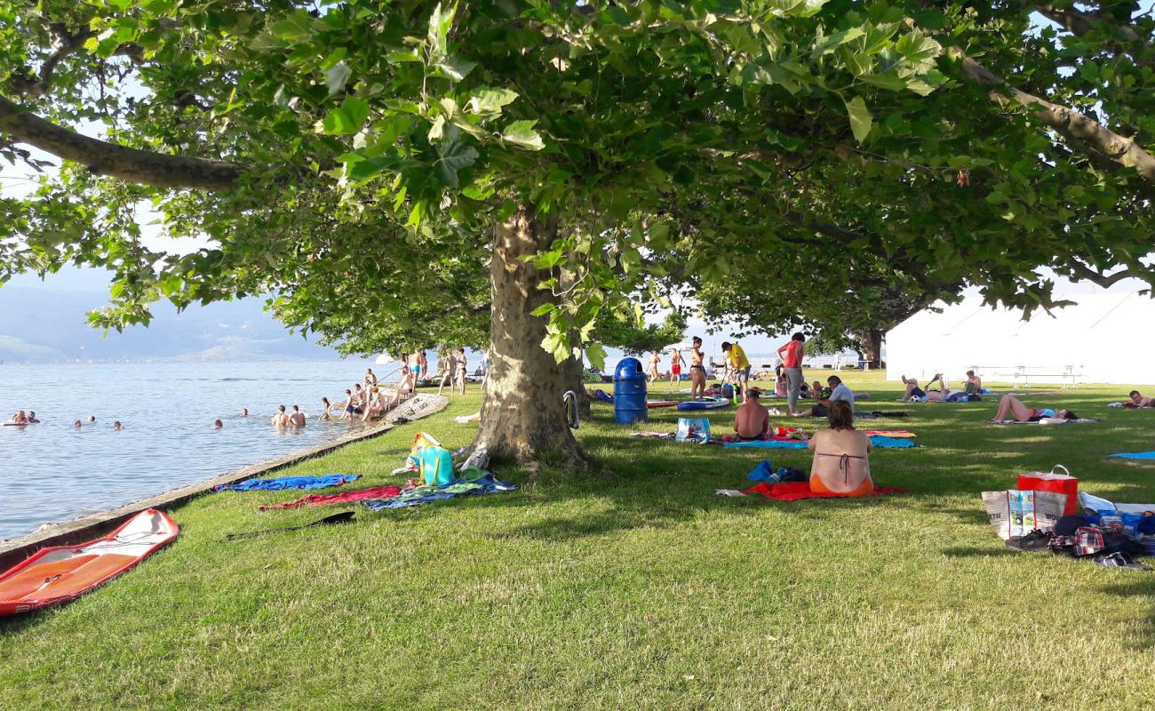 Foto af Strandbad Luscherz med betonovertræk overflade