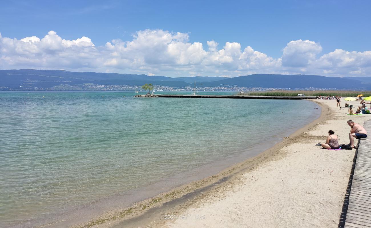 Foto af Gletterens plage med lys sand overflade