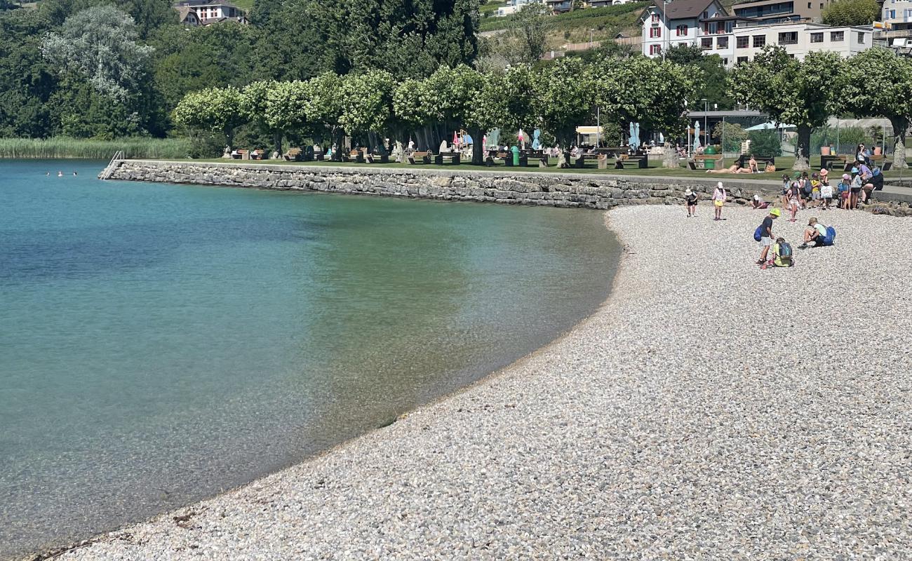 Foto af Saint-Aubin Plage med grå sten overflade