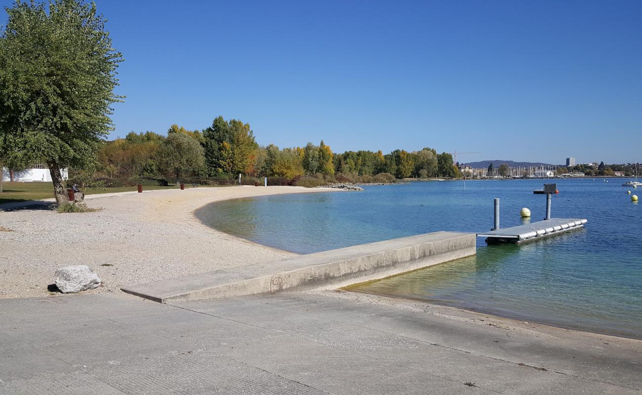 Foto af Plage Hauterive med grå fin sten overflade