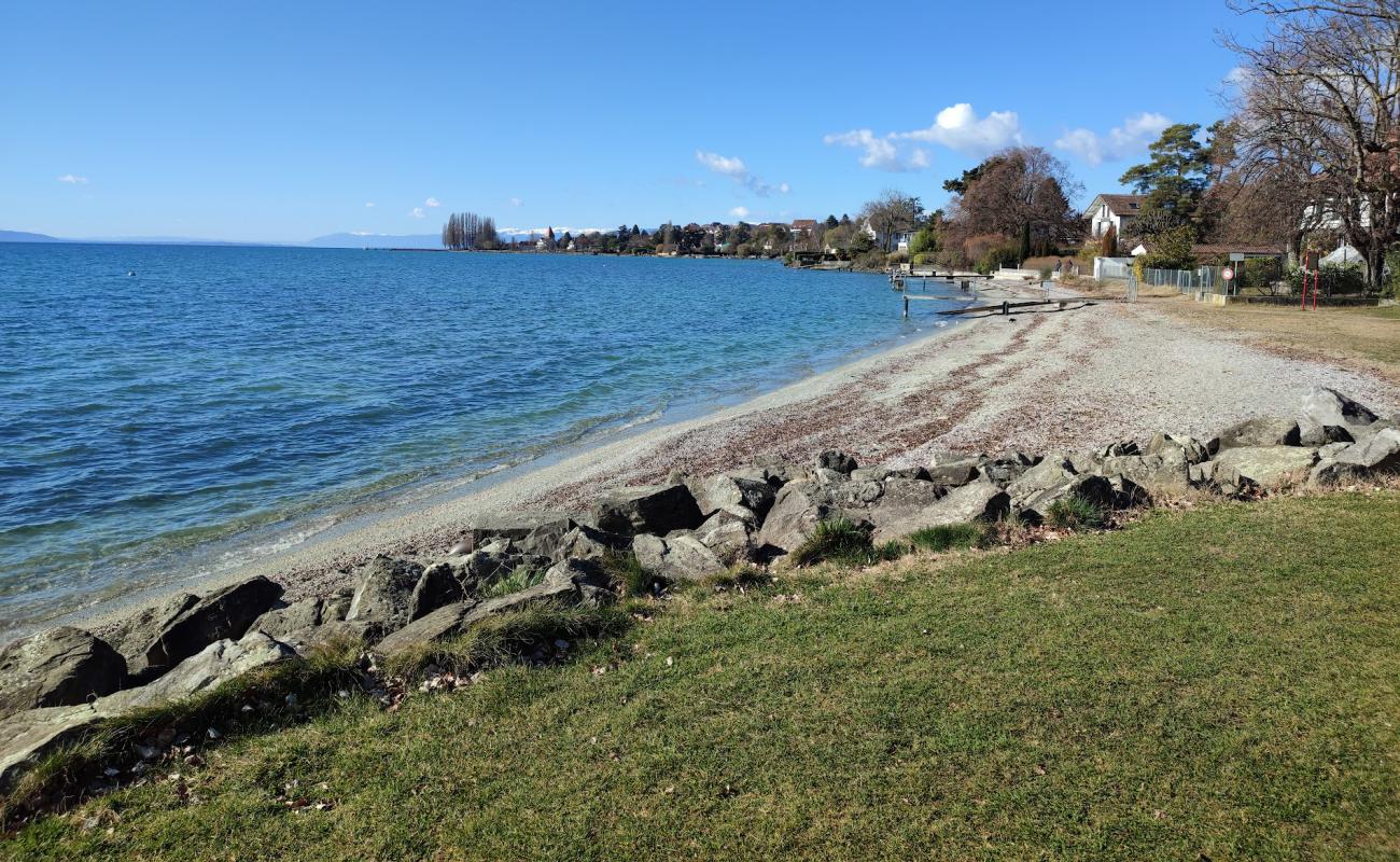 Foto af Plage du Pelican med grå fin sten overflade